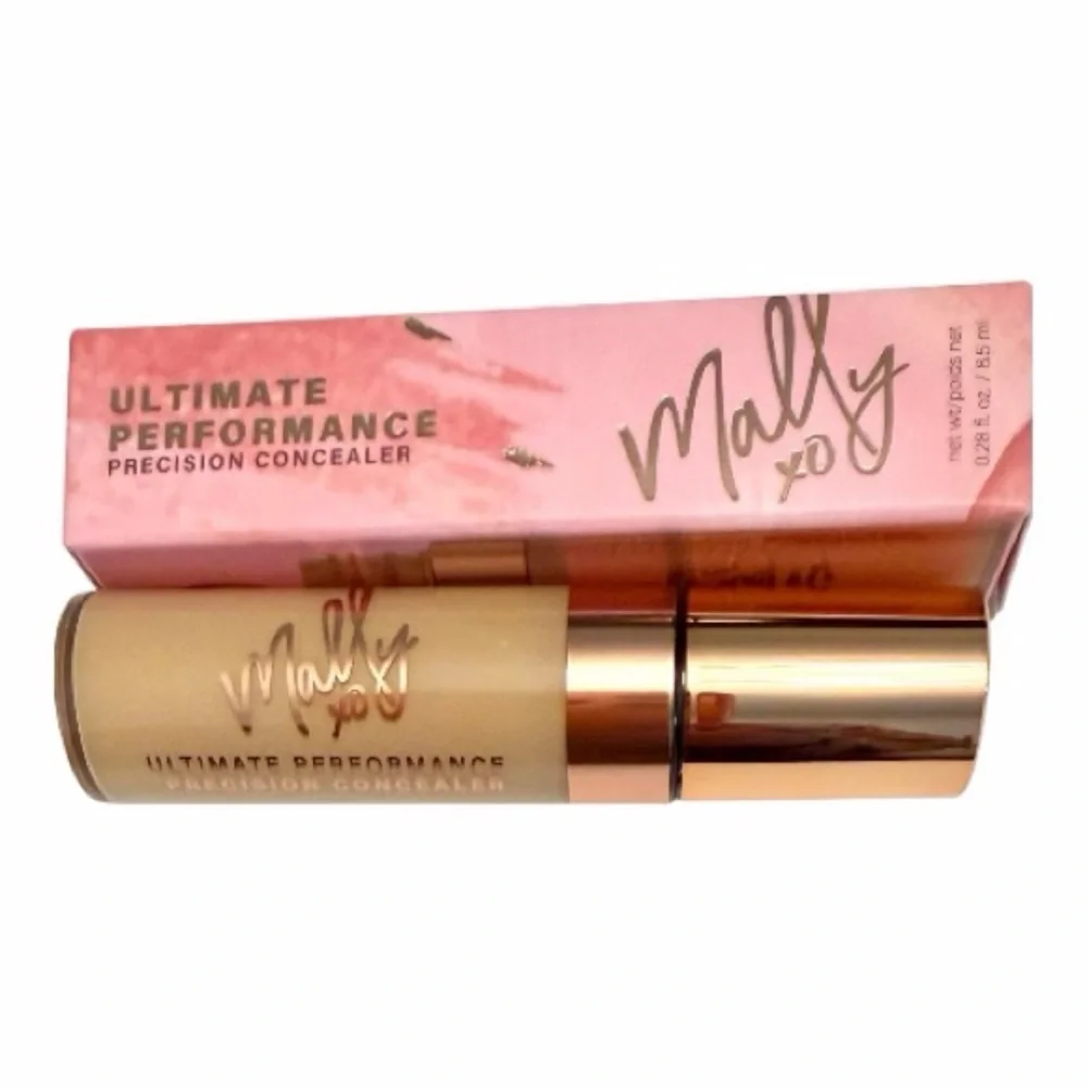 Mally Makeup Bundle Precision Concealer Med Bulletproof Blush Robust Rose New